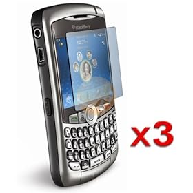 3 SCREEN PROTECTOR for BLACKBERRY CURVE 8310 8320 8300