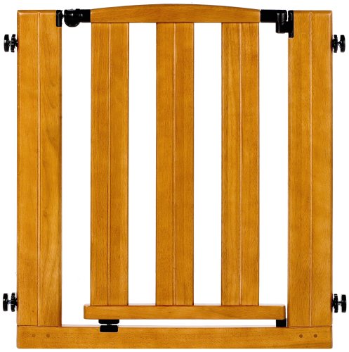 North States Pressure Mounted Easy Open and Lock Gate, Natural