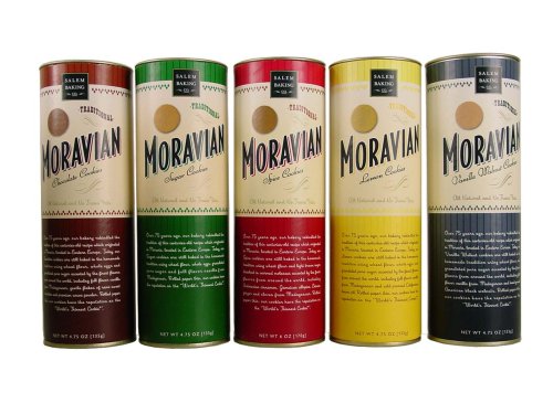 Moravian Assortment (Large): Chocolate+Chocolate Vanilla+Spice, Sugar, Lemon Cookies all... by Salem Baking Company