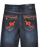Rocawear Big Boy Dark Indigo Denim Flame Jean