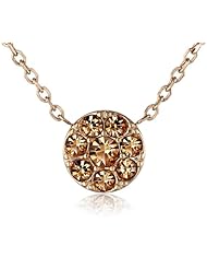 Fossil Tiny Disc Gold Pendant Necklace, 17.5"