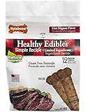 Nylabone Healthy Edibles Regular Filet mignon flavored Dog Treats, 12 Count