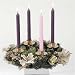Pack of 2 Ivory Poinsettia Christmas Advent Wreaths