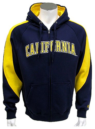 Buy California Golden Bears Mens Varsity Full Zip Fleece Hoodie by Colosseum Athletics