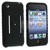 Black Silicone Skin Case for NEW Apple iPhone 3G / Apple iPhone 3GS
