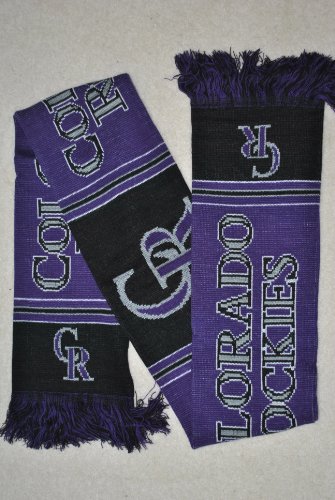 Colorado Rockies MLB Stadium two sided Team logo Jersey fashion Scarf