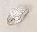 Sterling Silver Scapular Sacred Heart of Jesus Ring Size 7 Religious Fine Jewelry