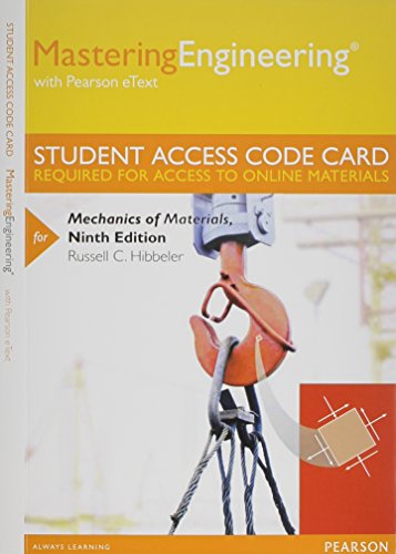 MasteringEngineering with Pearson eText -- Standalone Access Card -- for Mechanics of Materials