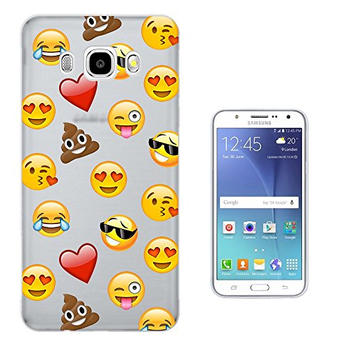 C0933 – Smiley Emoji Funny Heart Love Sunglasses Shit Poop Laughter Icon App Design Samsung Galaxy J5 J500F -2015 Fashion Trend CASE Gel Rubber Silicone All Edges Protection Case Cover