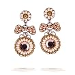 Ayala Bar Earrings - Ensamble Collection in Sand, Pale Apricot and Golden Tones #AE26 AE OE