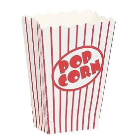 Pack of 8 Popcorn Boxes ~ Size 16cm x 10cm