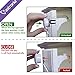 astronia Baby Safety Magnetic Cabinet Locks - No Tools Or Screws Needed, No Damage to your Furniture, (apply to your cabinets /cupboard/ drawers) 4 Locks + 1 Key