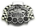Felon Lucky 13 Crusin' For A Bruisin' Belt Buckle plus Hidden Lighter and Bottle Opener