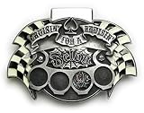 Felon Lucky 13 Crusin' For A Bruisin' Belt Buckle plus Hidden Lighter and Bottle Opener