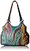 Anuschka Women's Hand Painted Genuine Leather Triple Compartment Satchel - Zip Entry, Multiple Pockets & Multipurpose Pouch
