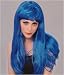 Glamour Wigs Halloween Wigs Blue