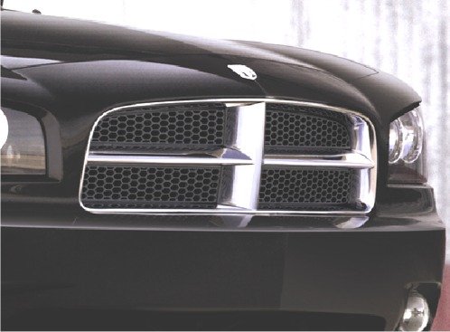 OEM Dodge Charger Black Hexagon Grille Insert Daytona R/T Style