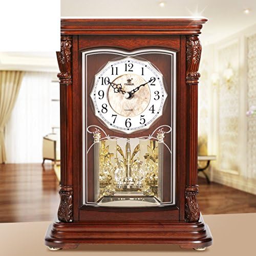 clock/Wood clock music/ European-style living room silent clock/ fashion creative clock/ personalized home clocks-B