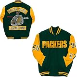 G-III Green Bay Packers Canvas Super Bowl Commemorative Varsity Jacket