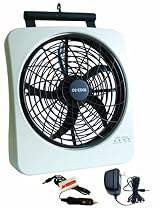 O2Cool 1038 Smart Power Rechargeable Swivel Fan