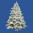 10' Flocked Alaskan Artificial Christmas Tree - Unlit
