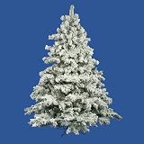10′ Flocked Alaskan Artificial Christmas Tree – Unlit