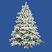 10' Flocked Alaskan Artificial Christmas Tree - Unlit