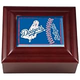 Sports MLB DODGERS Wood Keepsake Box/Mahogany