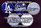 Set of 5 Los Angeles Dodgers Pins 1.25