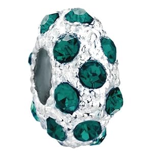 Pugster White Ball May Birthstone European Beads Fit Pandora Chamilia Biagi Charm Bracelet from Pugster