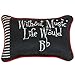 Manual Woodworker Keynote Collection, Take Note Word Pillow, 12.5 X 8.5-Inch