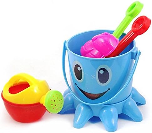 7 In 1 Kids Octopus Sand Beach Toy Bucket and Tools Set