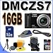 Panasonic Lumix DMC-ZS7 12.1 MP Lite HD Digital Camera (Black) w/12x Optical IS Zoom BigVALUEInc Accessory Saver 16GB HDMI Bundle