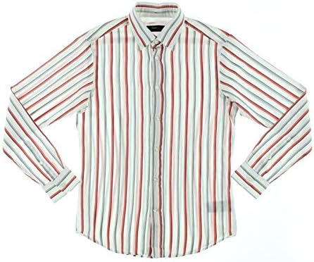 Zegna Sport Mens Cotton Slim Fit Button-Down Shirt White XL