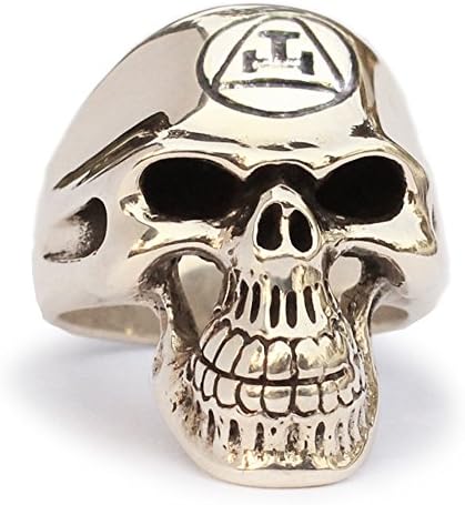Masonic Order Skull Ring Grim Reaper in Bronze - Size 8
