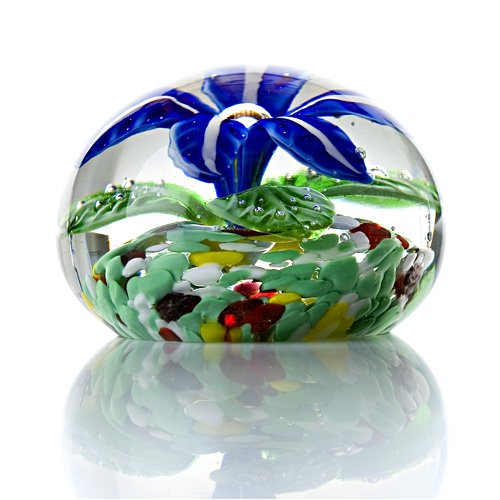 Millefiori glass WARE MURANO RETRO CRYSTAL PAPERWEIGHT