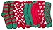 excell Womens Fuzzy Socks Crew Socks, Warm Butter Soft, 12 Pair Pack, Christmas, 9-11