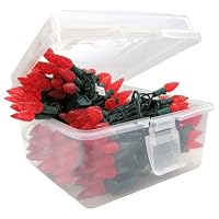 Philips 300ct. LED C6 String Lights- Red Bulbs