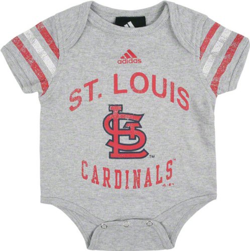 St. Louis Cardinals Newborn Grey Foldover Neck Creeper