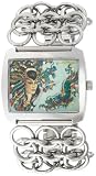 Ed Hardy Women’s Lynx Geisha Dragon Stainless Steel 316L Watch #LY-GD