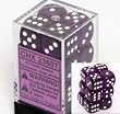 Translucent 16mm d6 Purple w/White Dice Block 12 pipped dice