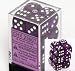 Translucent 16mm d6 Purple w/White Dice Block 12 pipped dice