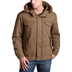Timberland Men’s Hooded Snorkel Jacket,English Khaki,Large