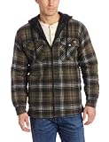 Dickies Mens Quilted Flannel With Fleece Hoodie