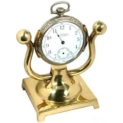 Pocket Watch Case Holder Brass Stand 2 Arm Display