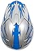Youth Offroad Gear Combo Helmet Gloves Goggles DOT Motocross ATV Dirt Bike MX Motorcycle Blue - Large