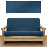 Ultra Suede Indigo Blue Futon Cover Queen 641