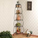 New - Scrolled Black Corner Etagere by WMU