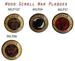 War Veteran - Handcarved Commemorative Military Plaques