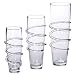 Spiral Glass Vase Collection - Clear